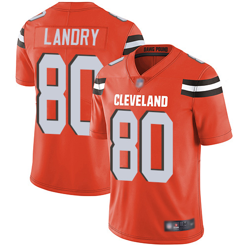 Cleveland Browns Jarvis Landry Men Orange Limited Jersey #80 NFL Football Alternate Vapor Untouchable->cleveland browns->NFL Jersey